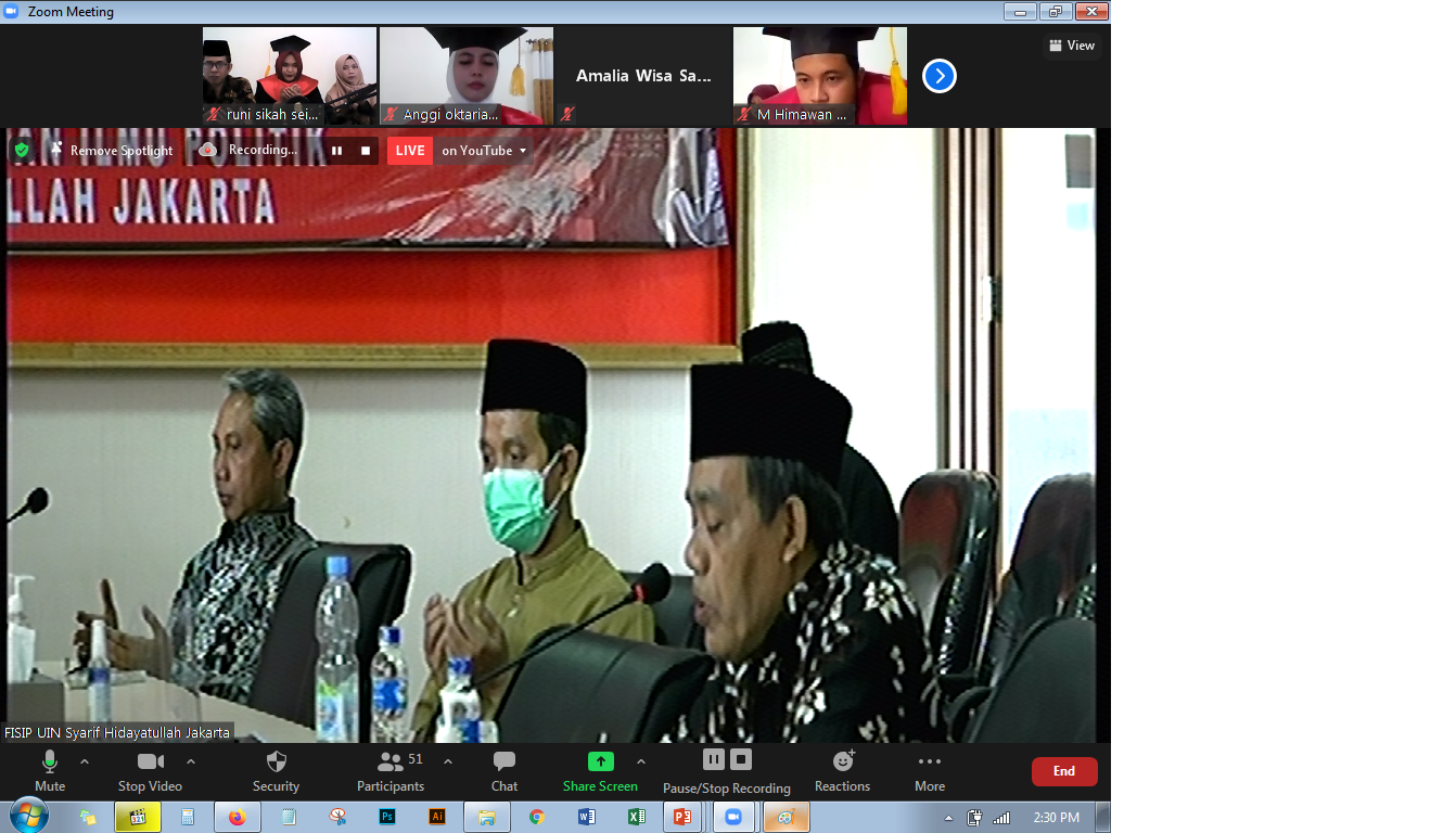 Yudisium Wisudawan FISIP Ke-118