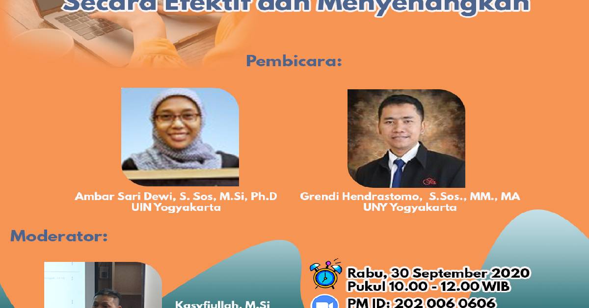Webinar: Strategi Pembelajaran Online Secara Efektif dan Menyenangkan