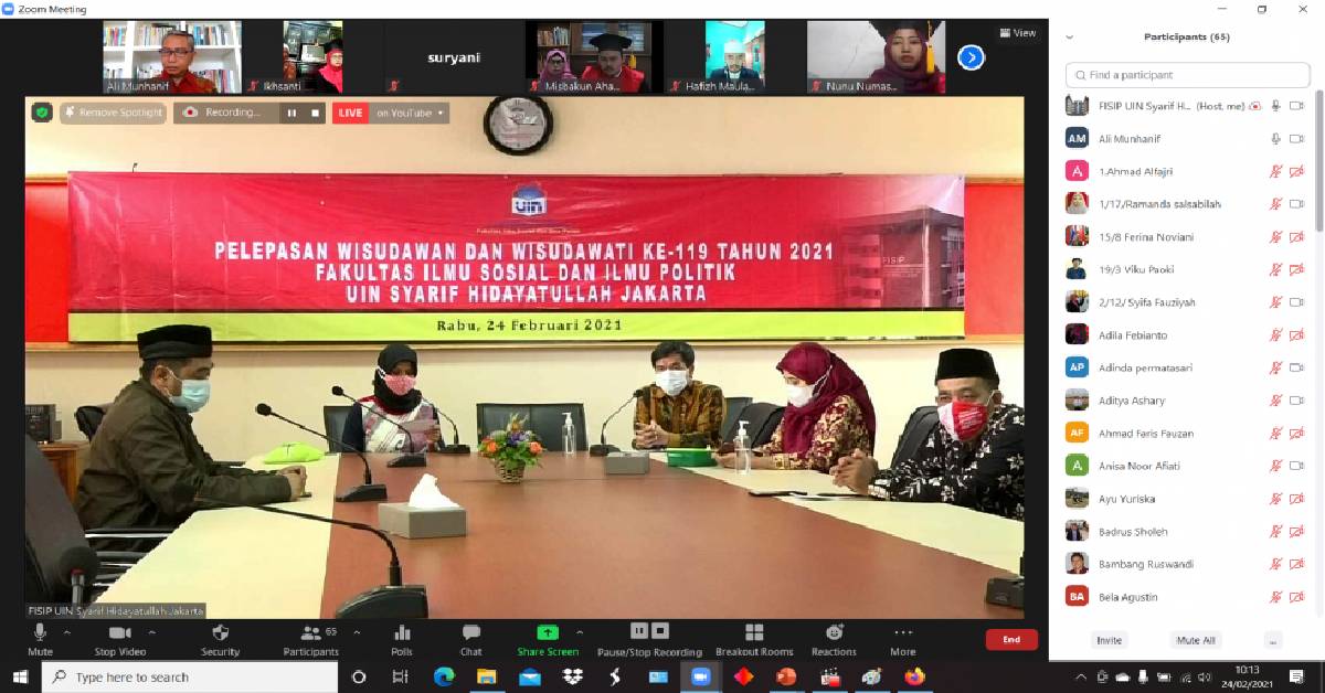 Yudisium Wisudawan FISIP ke-119