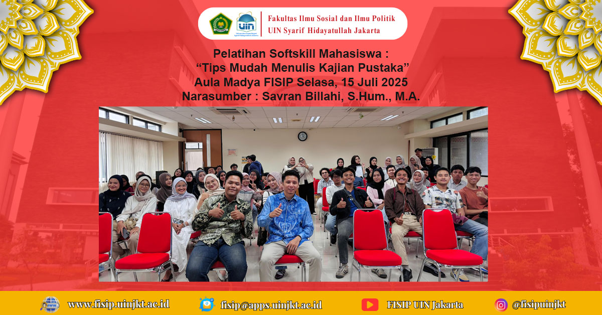 Pelatihan Softskill Mahasiswa : “Tips Mudah Menulis Kajian Pustaka”