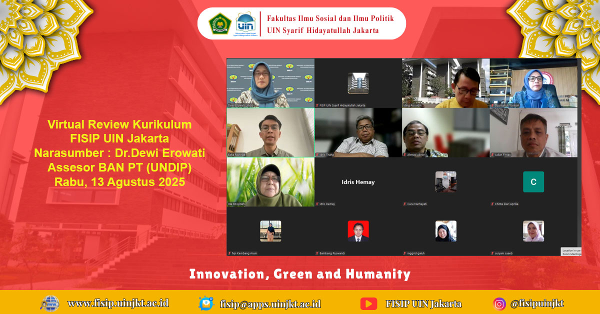 Virtual Review Kurikulum FISIP UIN Jakarta