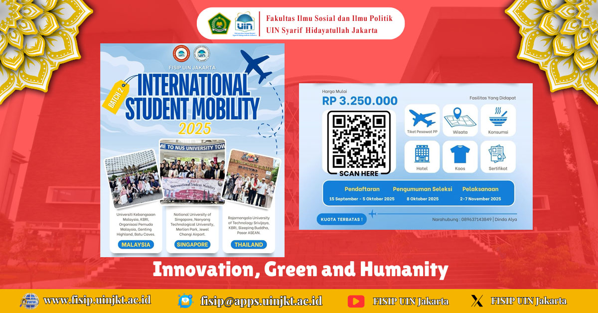 Internasional Student Mobility 2025 - Batch 2 FISIP UIN Jakarta