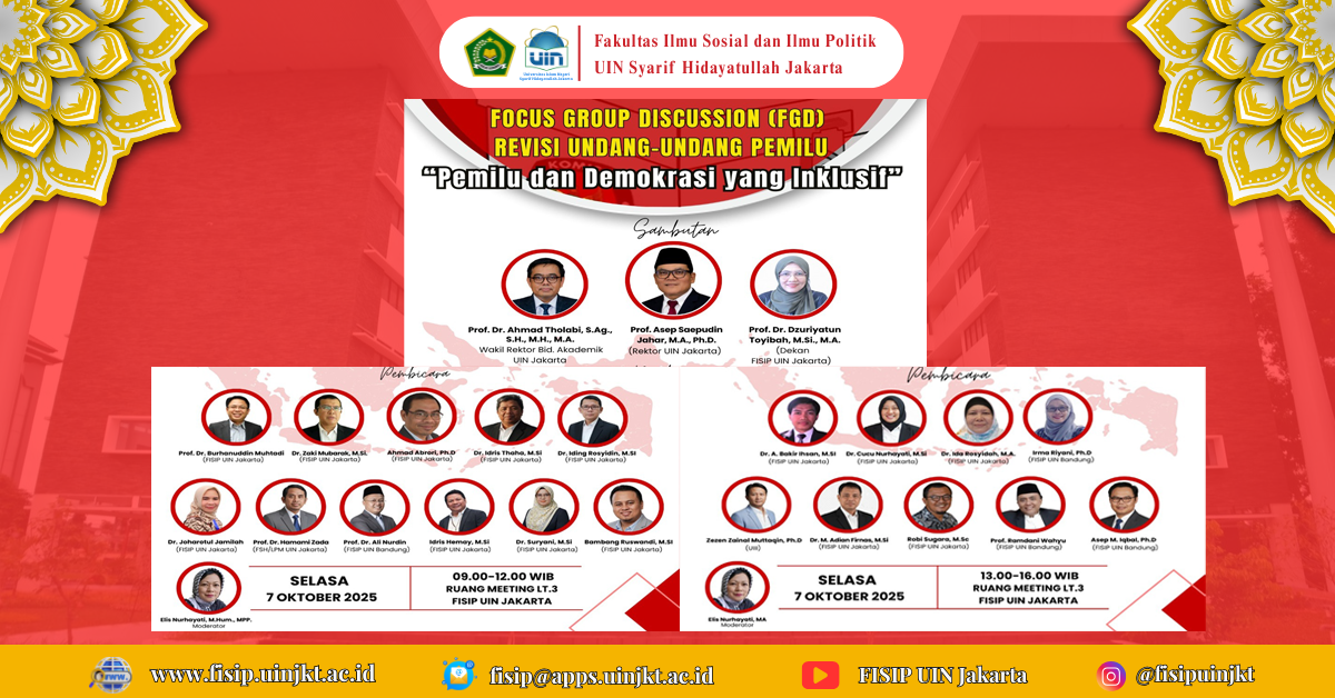 FOCUS GROUP DISCUSSION (FGD) REVISI UNDANG UNDANG PEMILU "Desain Sistem Kepemiluan Indonesia"