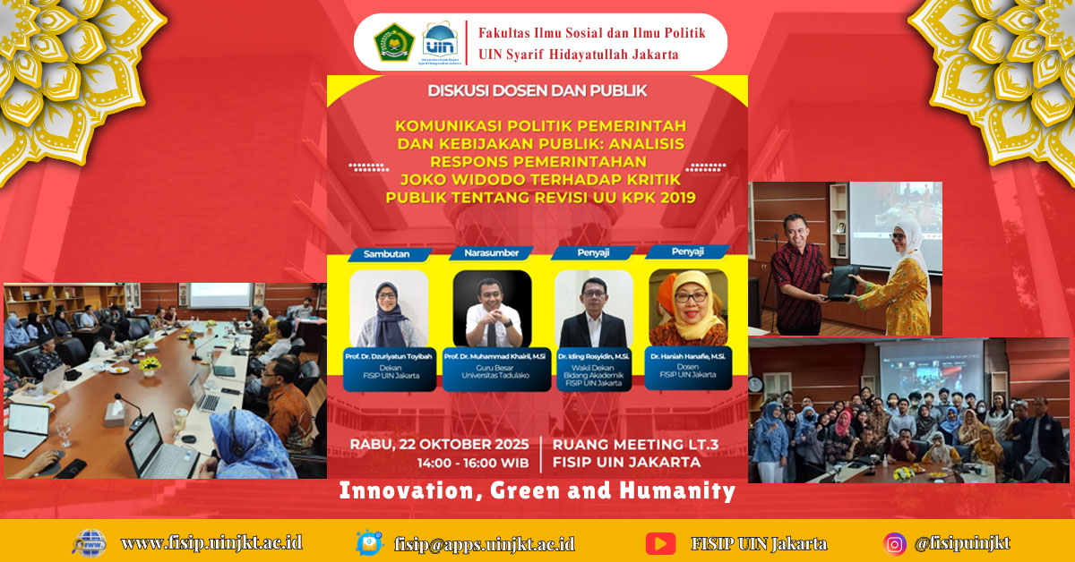 Komunikasi Politik Pemerintah dan Kebijakan Publik : Analisis Respon Pemerintah Joko Widodo Terhadap kritik Publik Tentang Revisi UU KPK 2029