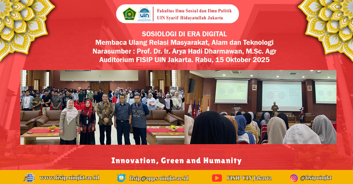 STADIUM GENERALE Sosiologi di Era Digital: Membaca Ulang Relasi Masyarakat, Alam, dan Teknologi