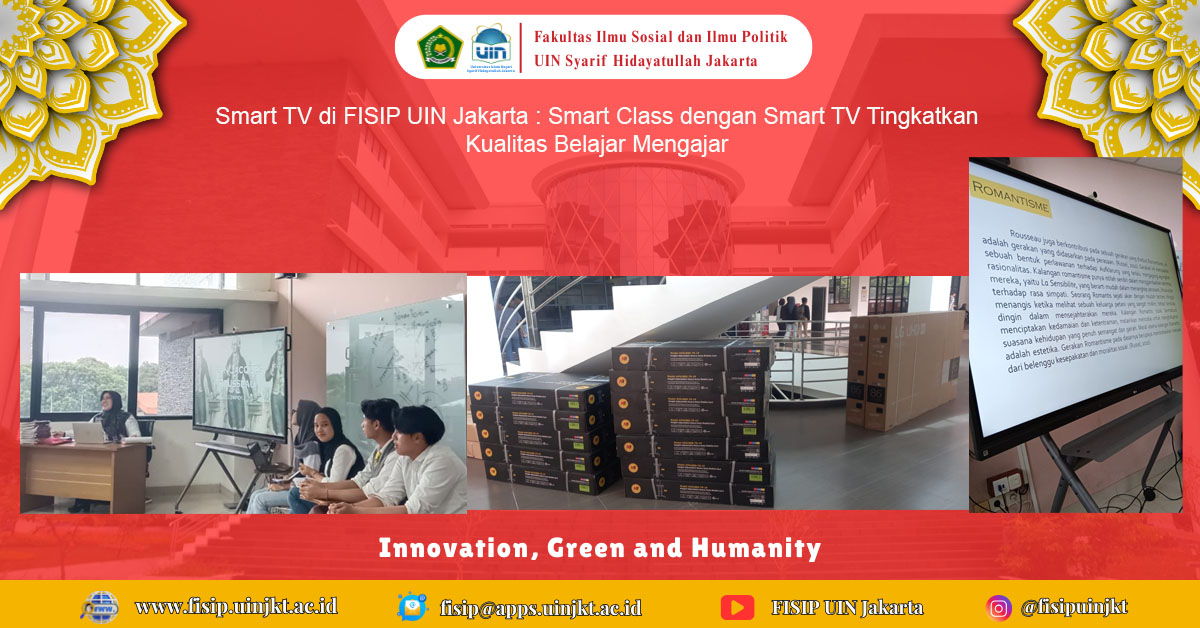 Smart TV di FISIP UIN Jakarta: Smart Class dengan Smart TV Tingkatkan Kualitas Belajar Mengajar