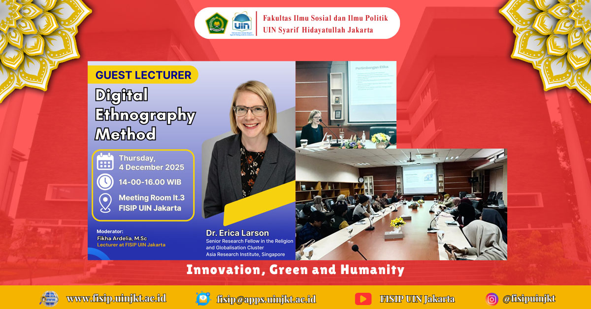Kuliah Umum: Etnografi Digital: Refleksi Metodologi