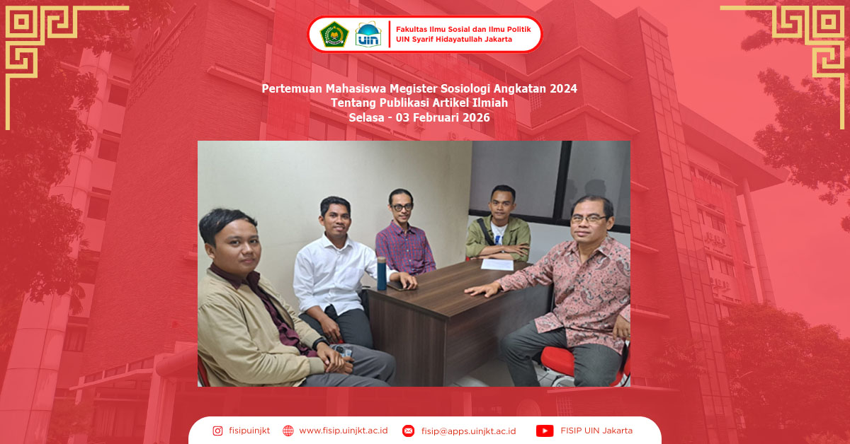 Pertemuan Mahasiswa Megister Sosiologi Angkatan 2024 Tentang Publikasi Artikel Ilmiah