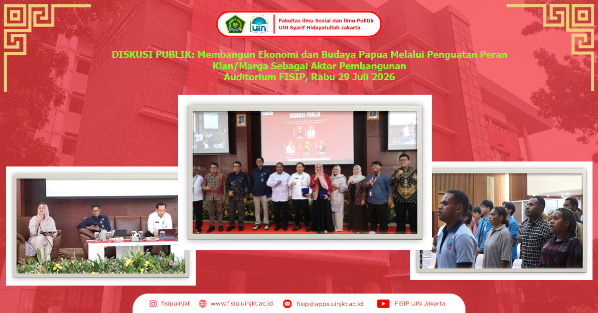 DISKUSI PUBLIK: Membangun Ekonomi dan Budaya Papua Melalui Penguatan Peran Klan/Marga Sebagai Aktor Pembangunan