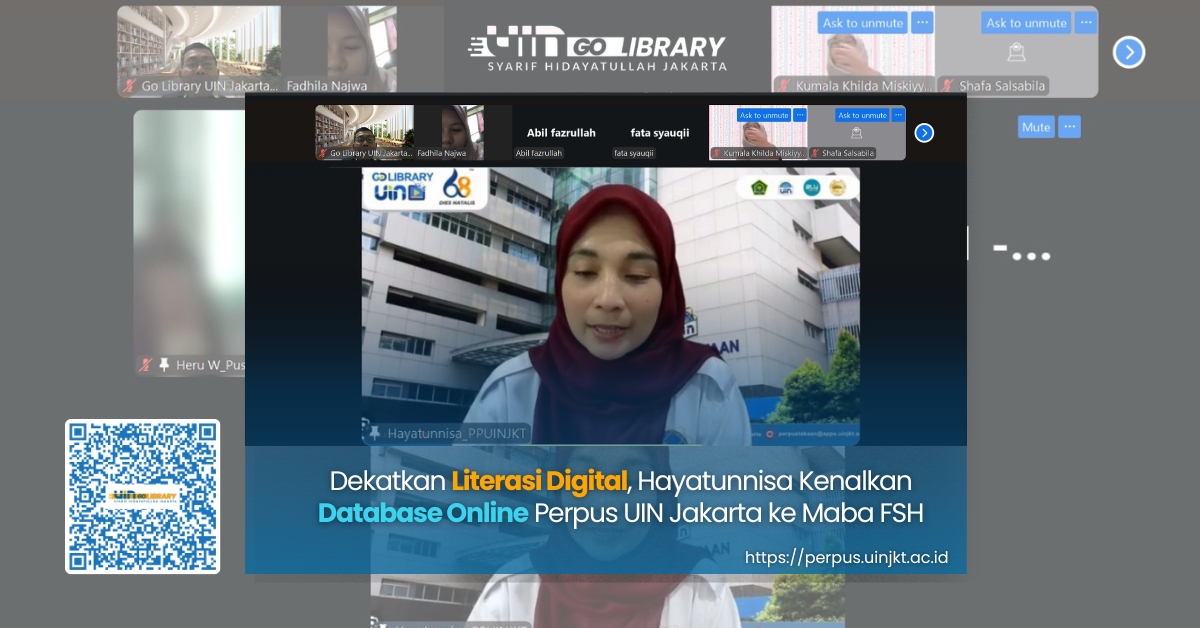 Dekatkan Literasi Digital, Hayatunnisa Kenalkan Database Online Perpus UIN Jakarta ke Maba FSH