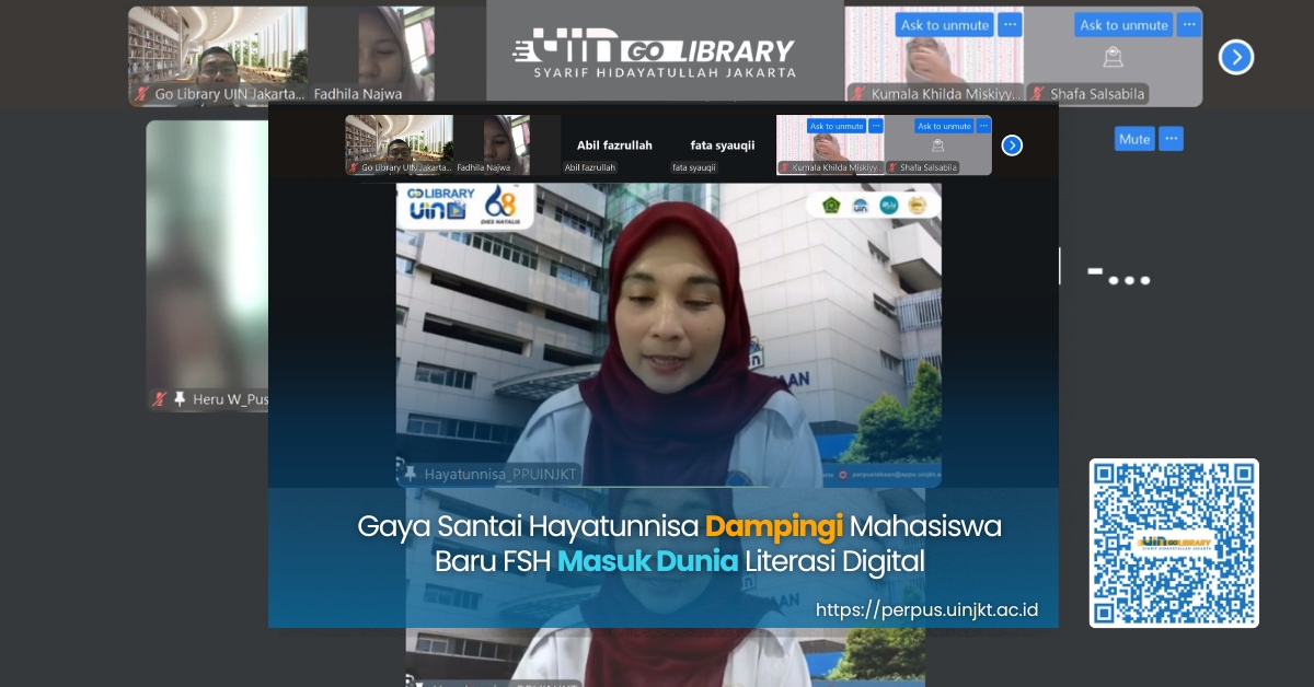 Gaya Santai Hayatunnisa Dampingi Mahasiswa Baru FSH Masuk Dunia Literasi Digital