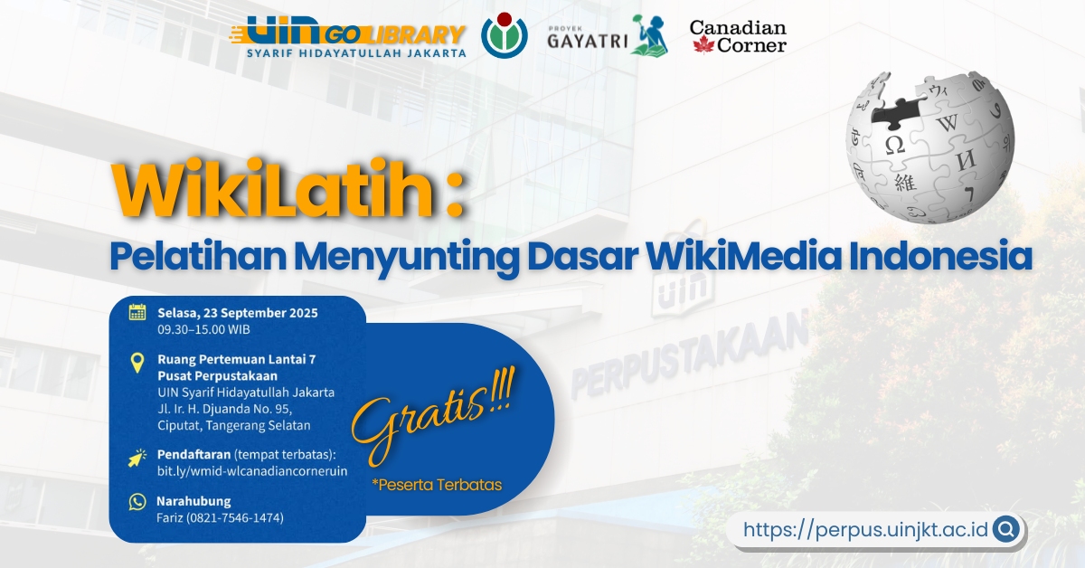 Perpustakaan UIN Jakarta Gelar WikiLatih: Asah Kemampuan Menulis dan Sunting Artikel