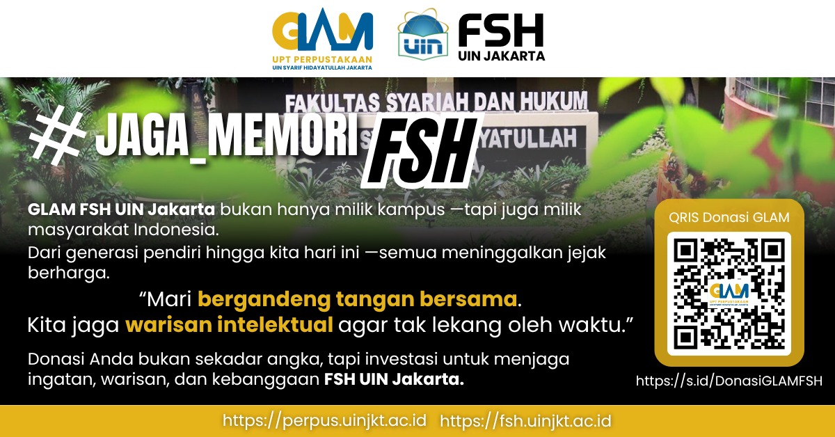 Donasi GLAM FSH UIN Jakarta: #Jaga_Memori