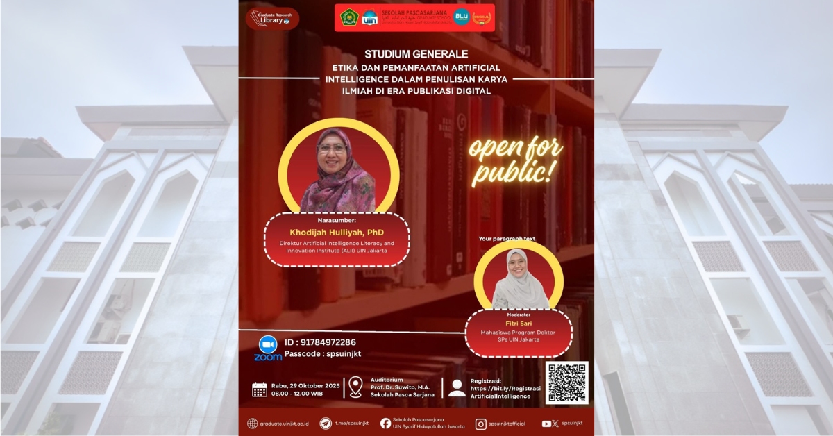 Studium Generale: Etika dan Pemanfataan Artificial Intelegence dalam Penulisan Karya Ilmiah di Era Publikasi Digital