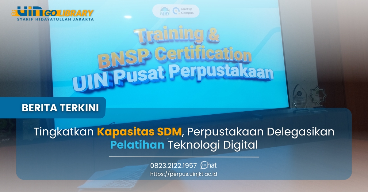 Tingkatkan Kapasitas SDM, Perpustakaan Delegasikan Pelatihan Teknologi Digital