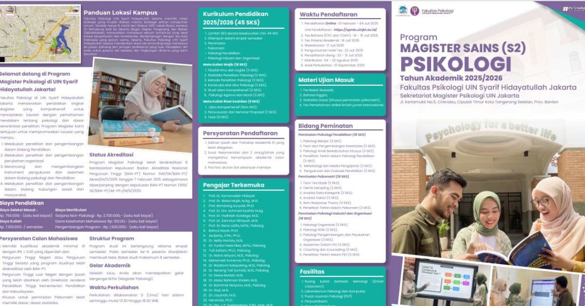 Brosur Informasi Terbaru untuk Calon Mahasiswa S2
