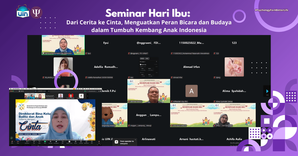 Seminar Hari Ibu: Dari Cerita ke Cinta, Bicara, Budaya dan Wisata Sebagai Ruang Belajar Anak Indonesia