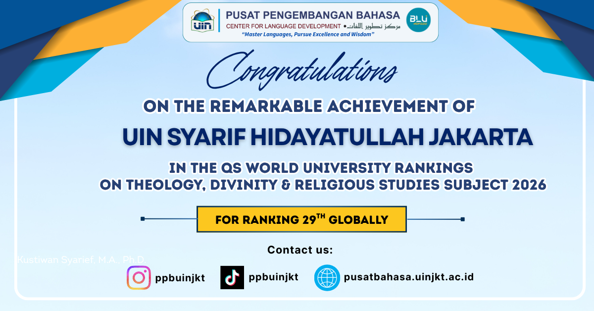 PPB Ucapkan Selamat atas Prestasi UIN Jakarta Raih Peringkat 29 Dunia Versi QS World University Rankings