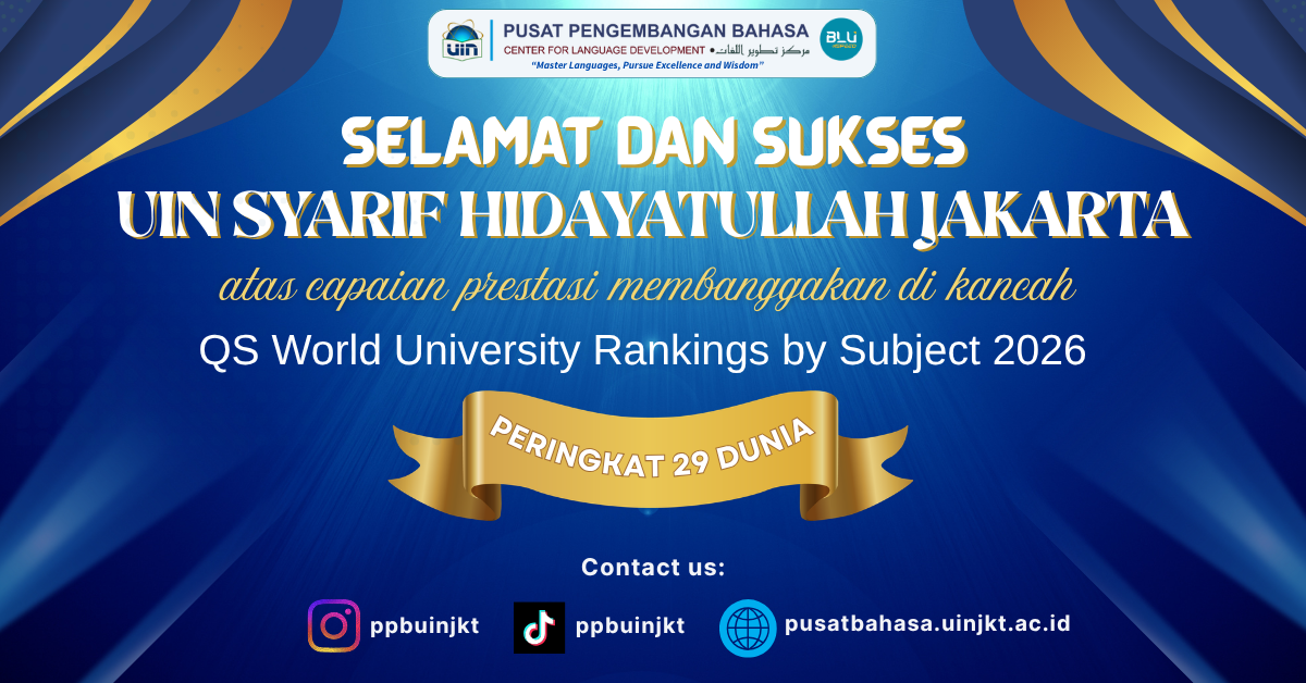 PPB Ucapkan Selamat atas Prestasi UIN Jakarta Raih Peringkat 29 Dunia Versi QS World University Rankings