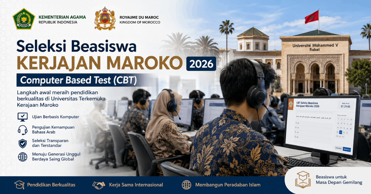 PPB UIN Jakarta Gelar Ujian CBT Beasiswa Kerajaan Maroko 2026 Jalur Kemenag RI 