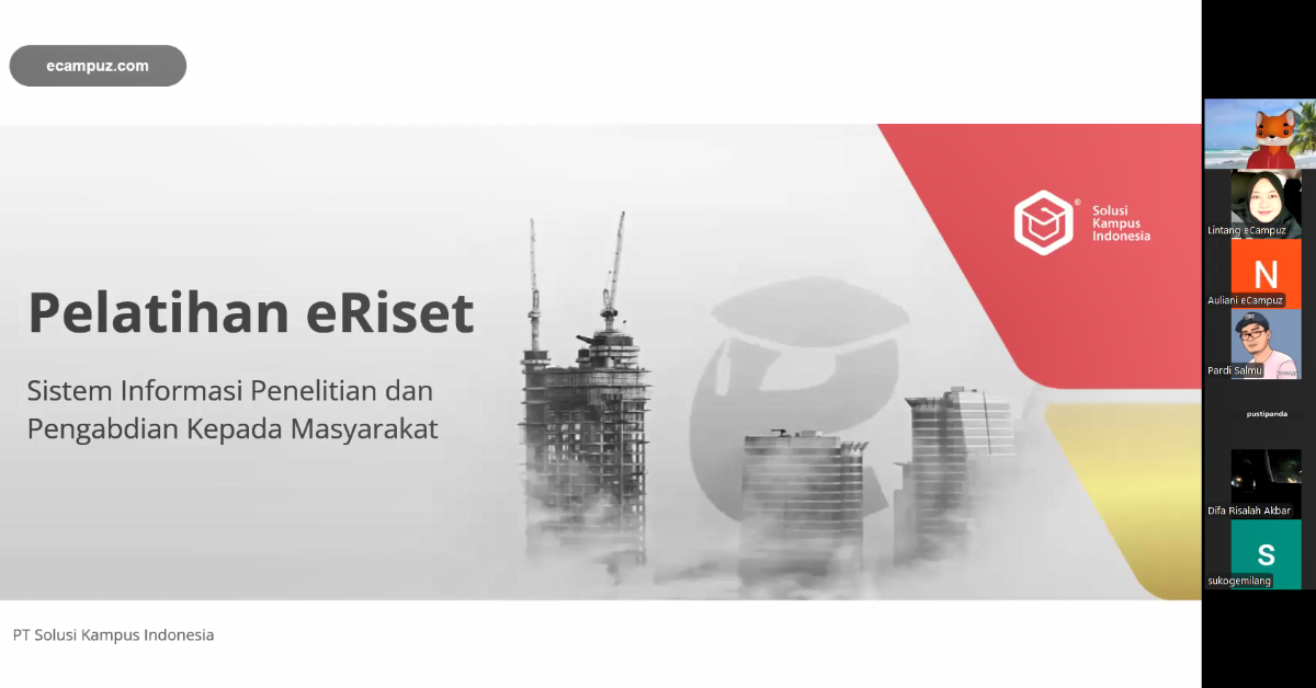 Sosialisasi dan Pelatihan Aplikasi eRiset UIN Syarif Hidayatullah Jakarta