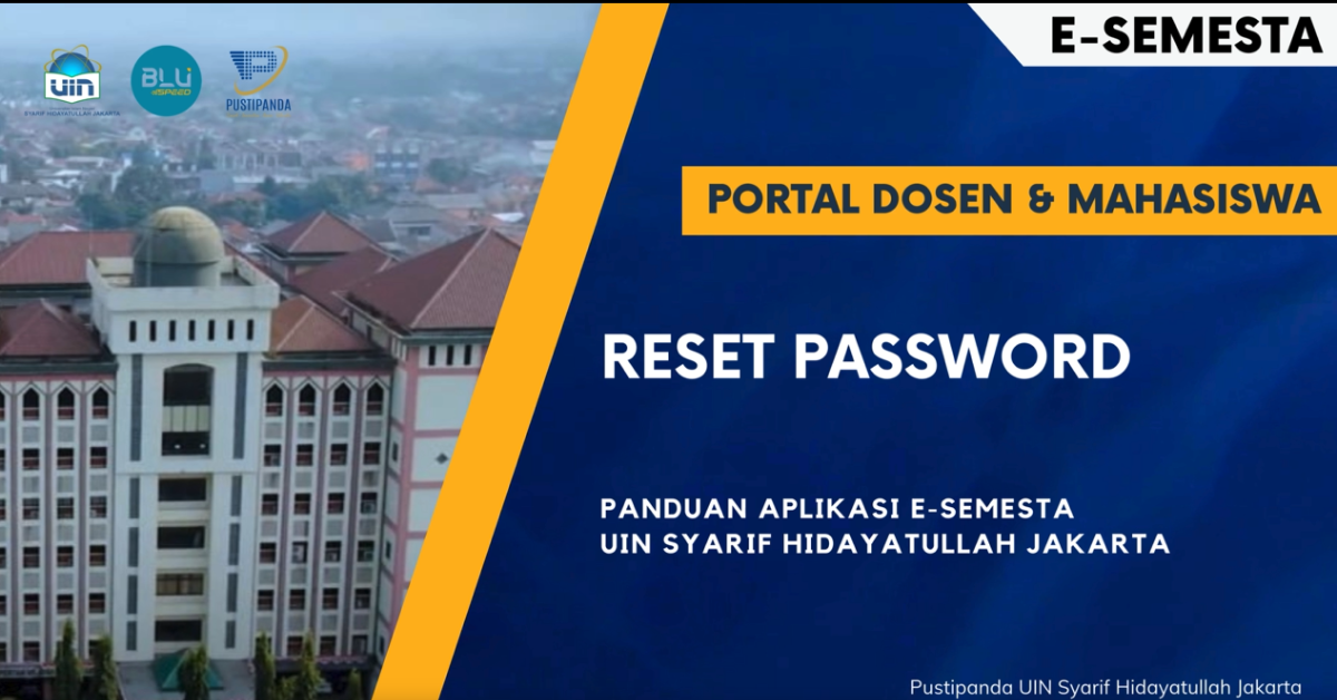 Video Panduan Reset Sandi e-Semesta