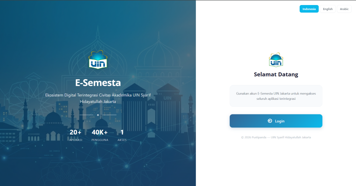Panduan Login e-Semesta