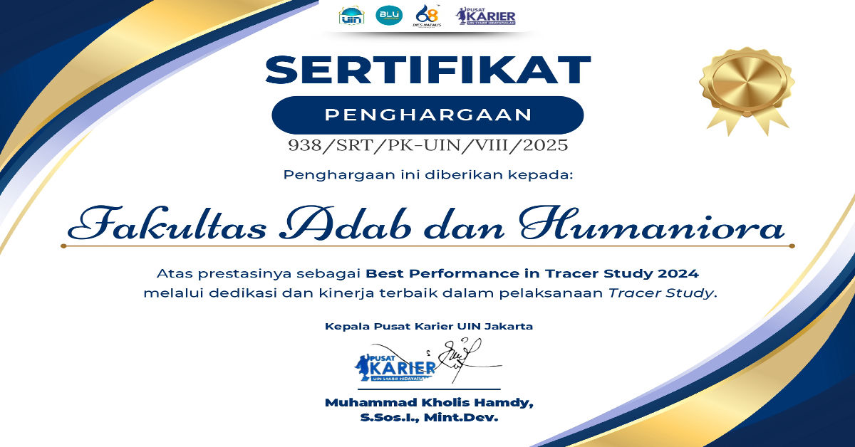 FAH UIN Jakarta Pertahankan Capaian Tertinggi Tracer Study se-UIN Syarif Hidayatullah Jakarta