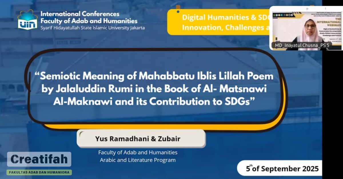 Mengupas Mahabbah Iblis ala Rumi: Kisah Yus Ramadhani di Seminar Internasional Digital Humanities