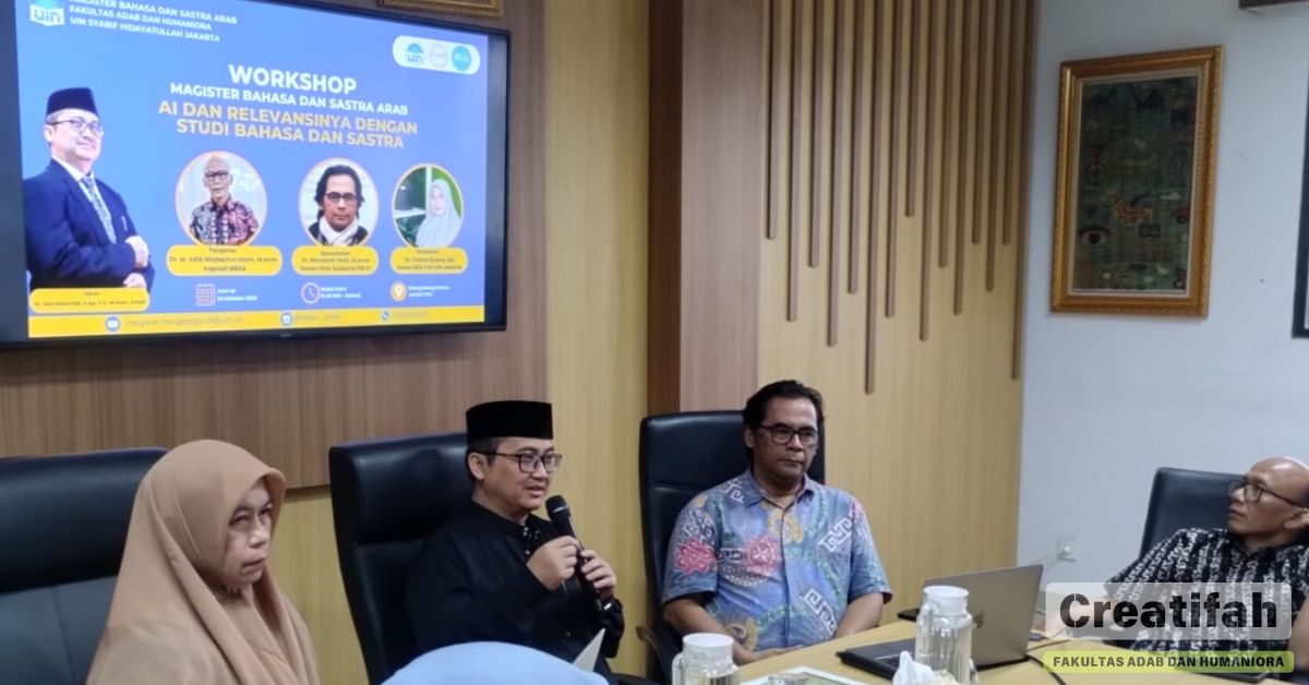 ماجستير اللغة العربية وآدابها UIN جاكرتا يعقد ورشة عمل ‘الذكاء الاصطناعي وصلته بالدراسات والأدب