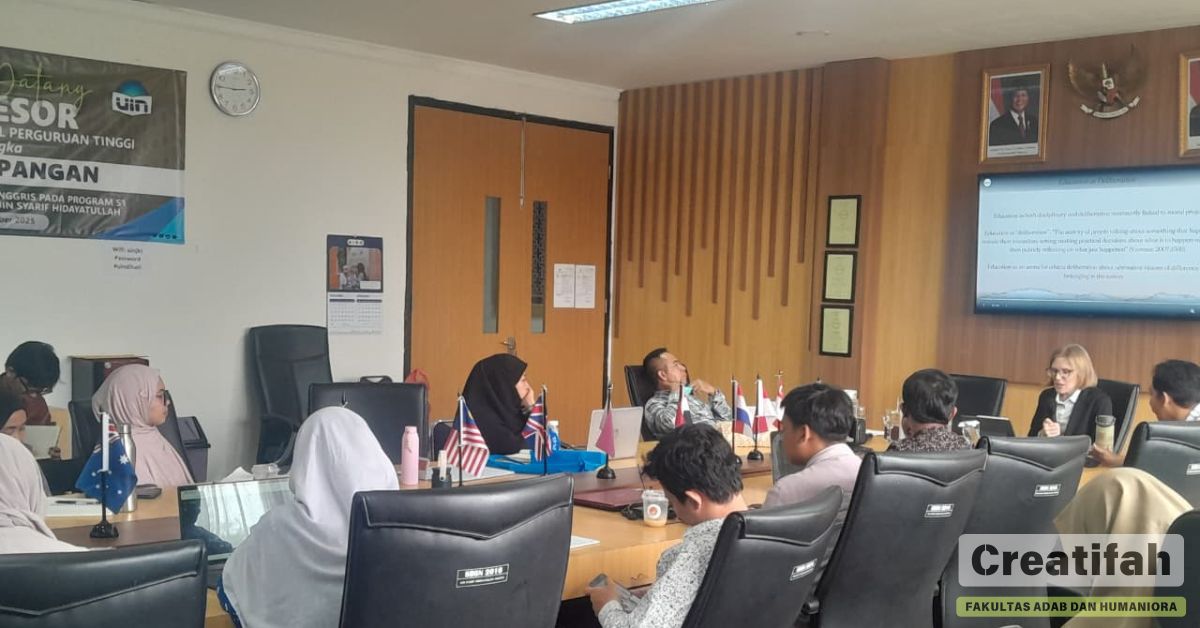 كلية الآداب والعلوم الإنسانية تعقد محاضرة كتابية مع الدكتور إيريكا لارسون