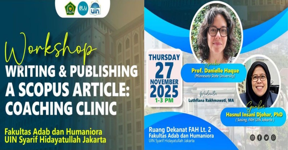 Workshop 1: How to Write n publish a Scopus Article: Couching Clinic