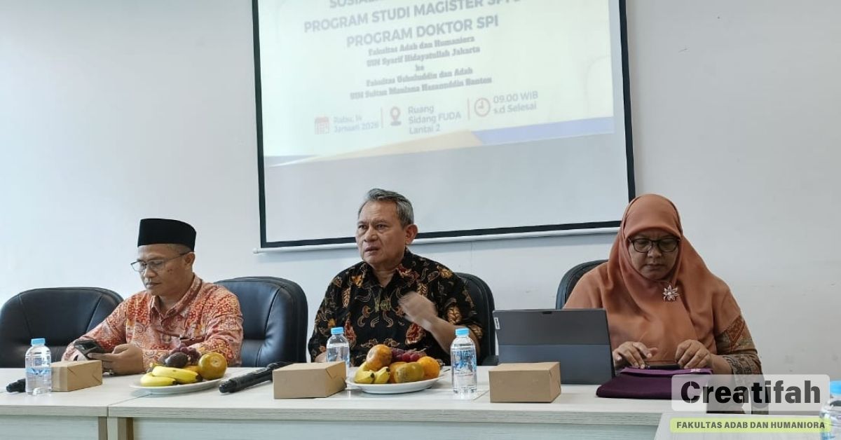 توسيع الشبكات الأكاديمية، FAH UIN جاكرتا تعقد التنشئة الاجتماعية وتعزيز برامج دراسة الماجستير والدكتوراه في SPI في FUDA UIN SMH Banten