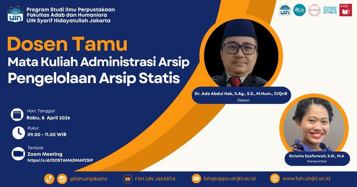 Guest Lecture – Library Science Program: Static Records Management