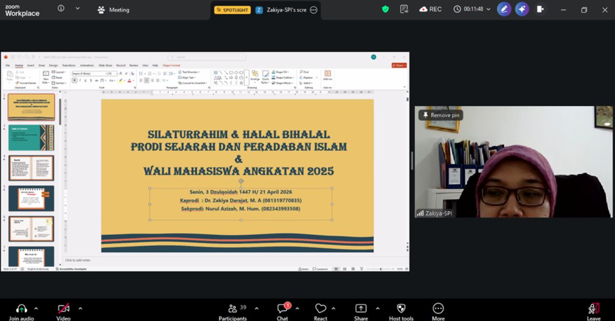 Silaturrahim dan Halal Bihalal Prodi SPI UIN Jakarta Bersama Wali Mahasiswa Angkatan 2025