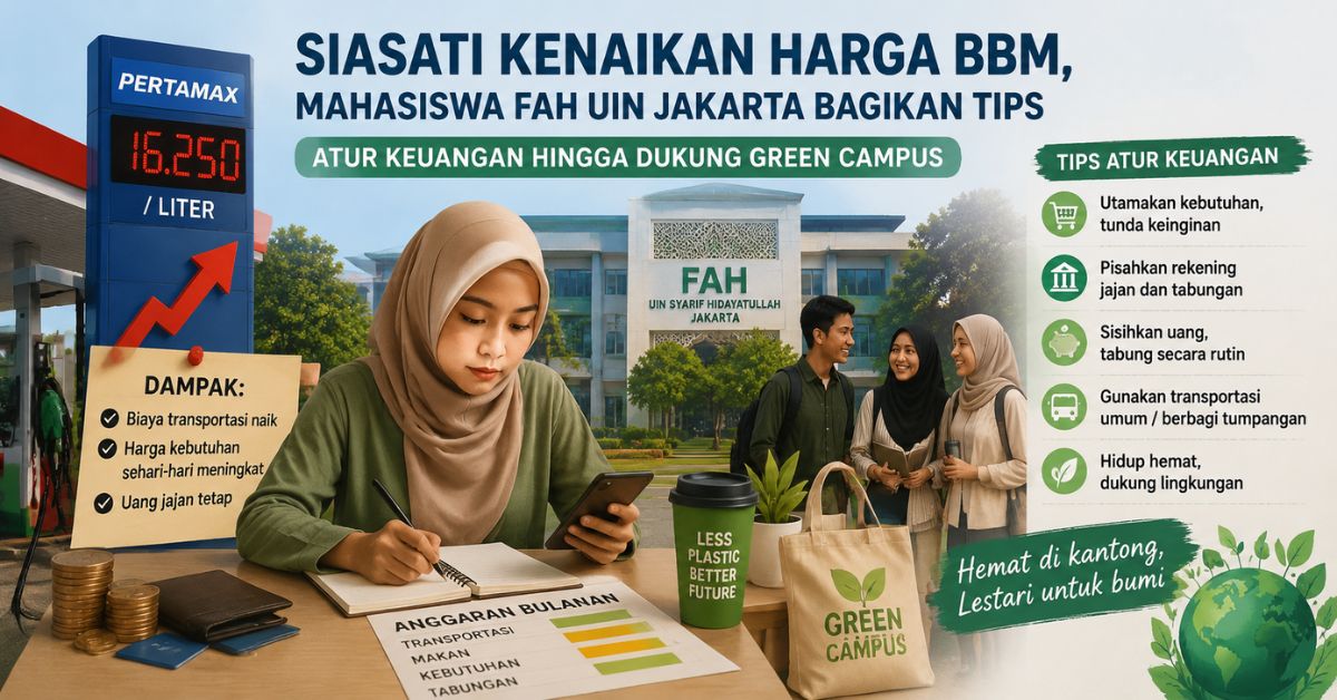 Dealing with the Increase in Fuel Prices, FAH UIN Jakarta Students Share Financial Management Tips and Support the Green Campus Initiative