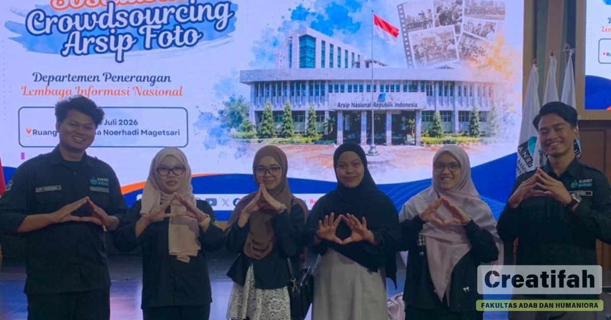 HMPS of the Islamic History and Civilization Study Program Attends the Socialization of the Crowdsourcing Initiative for the Ministry of Information Photo Archives at the National Archives of the Republic of Indonesia