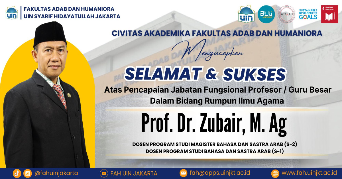 The Faculty of Adab and Humanities at UIN Jakarta Welcomes a New Full Professor, Strengthening Scholarship in the Linguistics of Islamic Law.