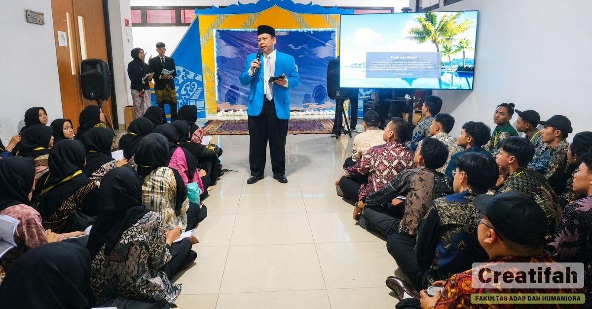Getting to Know Their Study Programs Better, New Students of the Faculty of Adab and Humanities Participate in the 2026 Departmental PBAK