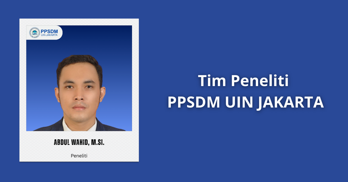 Dr. Abdul Wahid, M.Si.