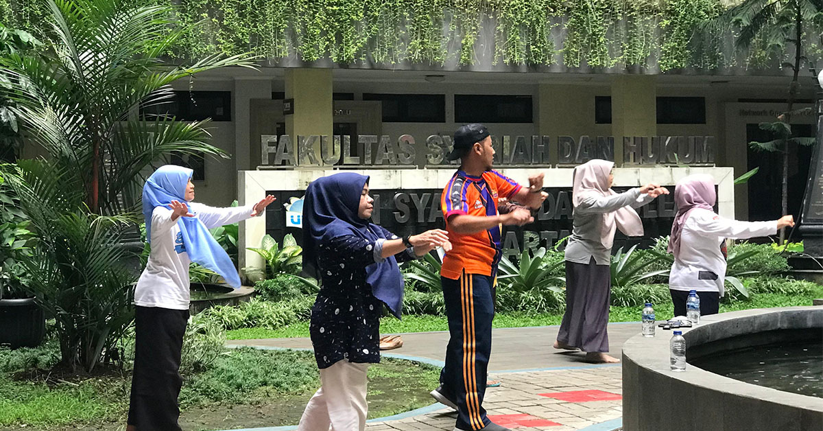 Senam Pagi: FSH Terus Konsisten Jaga Kesehatan