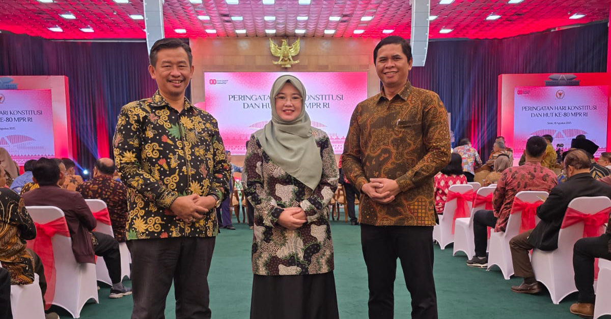 Pimpinan FSH Turut Hadiri Undangan Resmi Peringatan Hari Konstitusi dan HUT ke-80 MPR RI