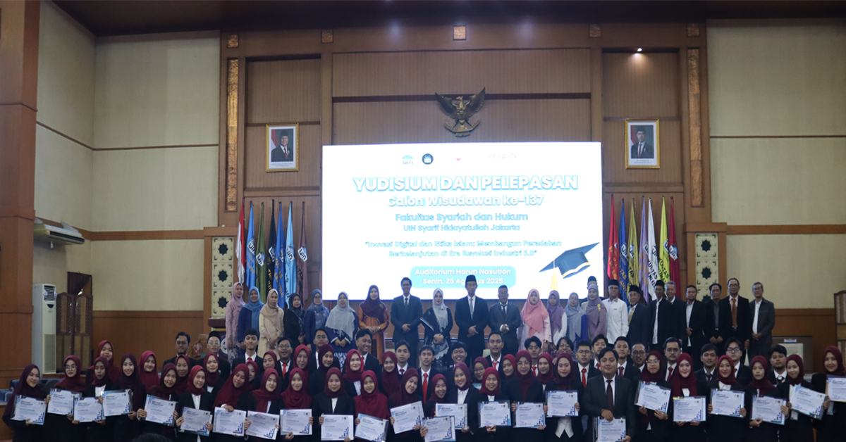 Yudisium dan Pelepasan Calon Wisudawan ke-137 FSH UIN Jakarta Berlangsung Khidmat