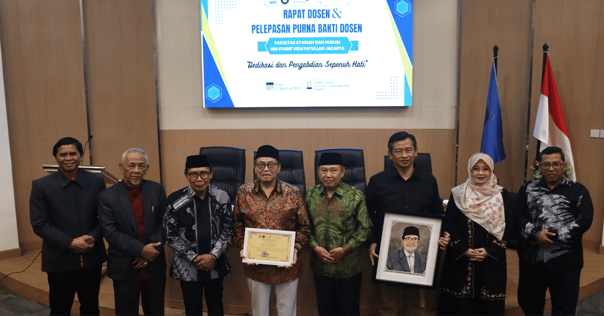 Momentum Penghormatan, FSH UIN Jakarta Gelar Rapat Dosen dan Pelepasan Purna Bakti