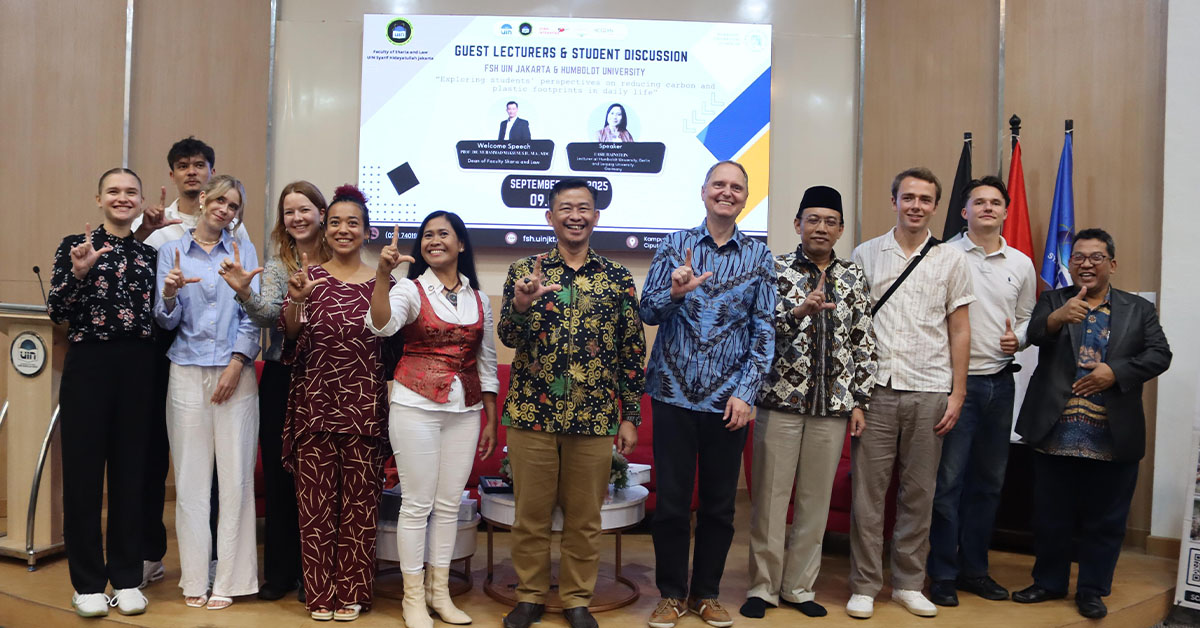 From Germany to UIN Jakarta's FSH: Green Collaboration for a More Sustainable Earth