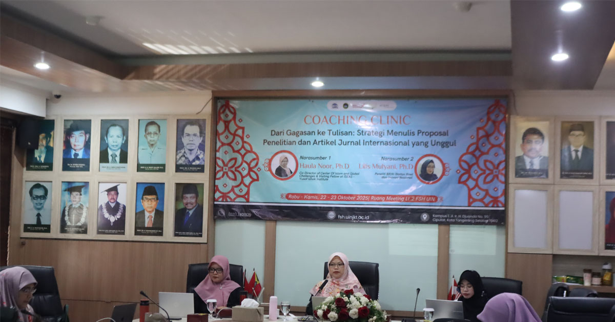 FSH Gelar Coaching Clinic: Strategi Menulis Proposal Penelitian dan Artikel Jurnal Internasional