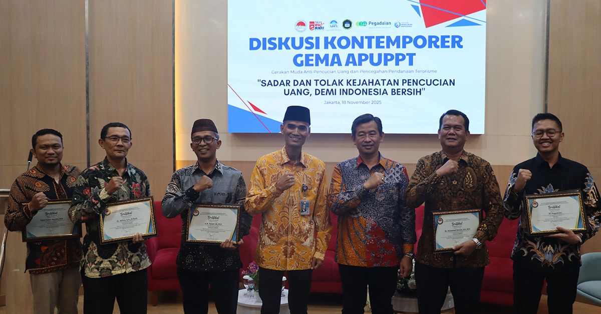 FSH UIN Jakarta dan GEMA APUPPT Gelar Diskusi Kontemporer: Bangun Kesadaran Anti Pencucian Uang dan Pencegahan Terorisme di Era Digital