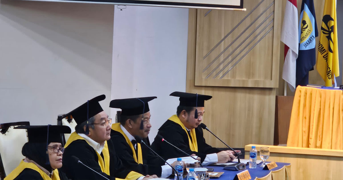 Dekan FSH Penguji Eksternal Sidang Disertasi FEB Universitas Trisakti 