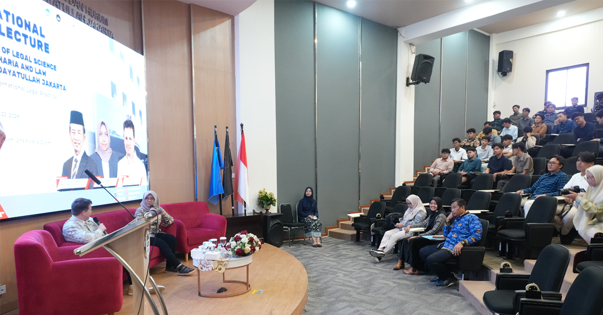 Bangun Karier Hukum Global, FSH UIN Jakarta Hadirkan Kuliah Umum Internasional