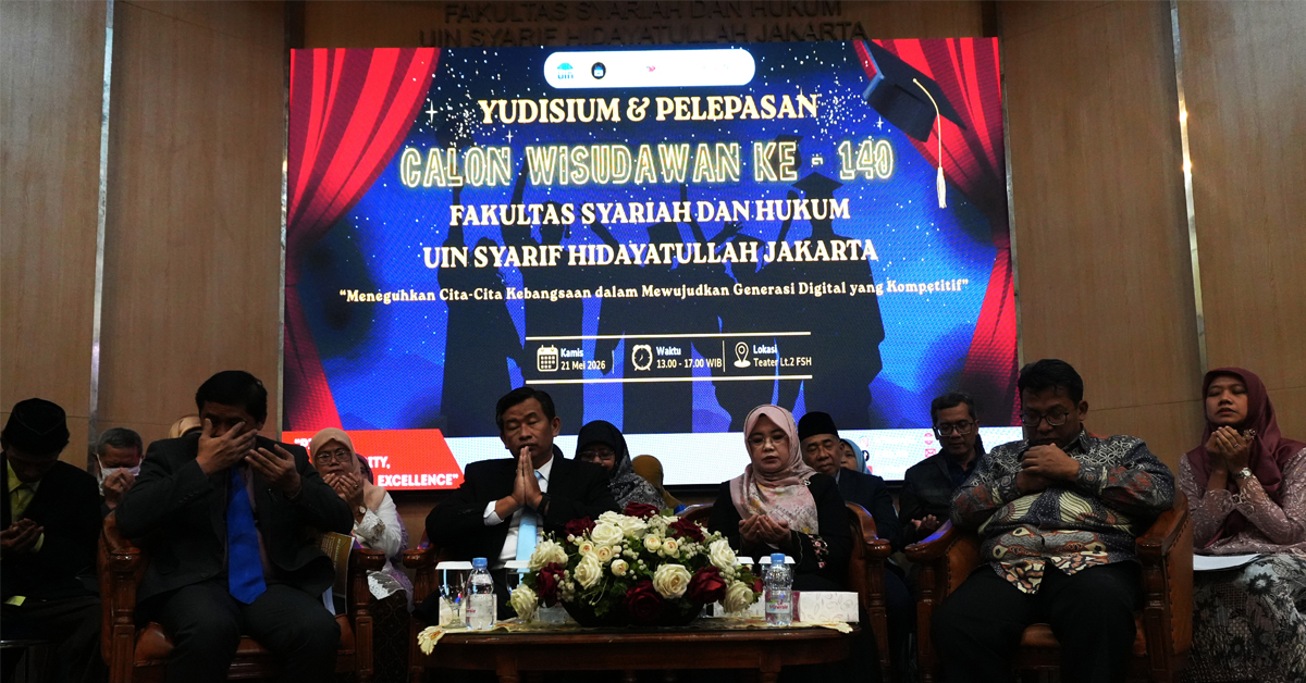 Penuh Haru dan Kebanggaan, FSH UIN Jakarta Gelar Yudisium dan Pelepasan Wisudawan ke-140